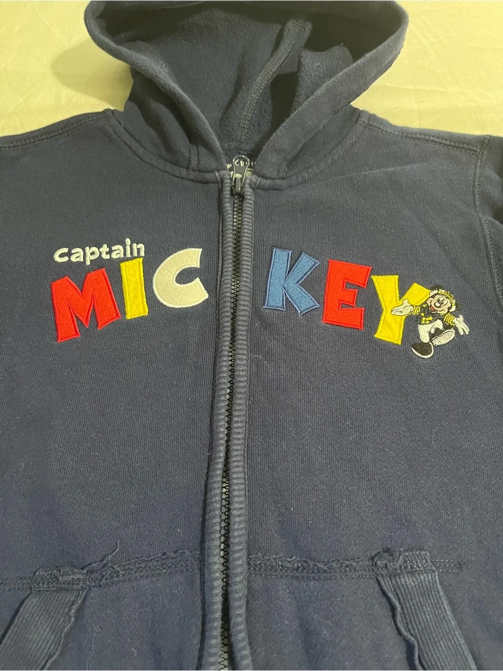 Disney Cruise Line Navy Mickey Mouse Hoodie Sweater Boys Size Medium